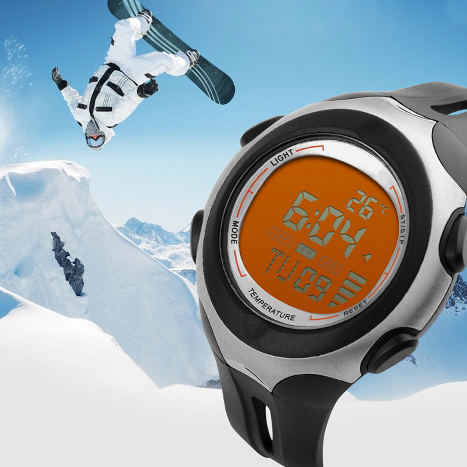 Gosear-Correa de reloj para Skmei, repuesto de plástico ajustable, a la , 1025, 1251, 1068, 0931, 1080