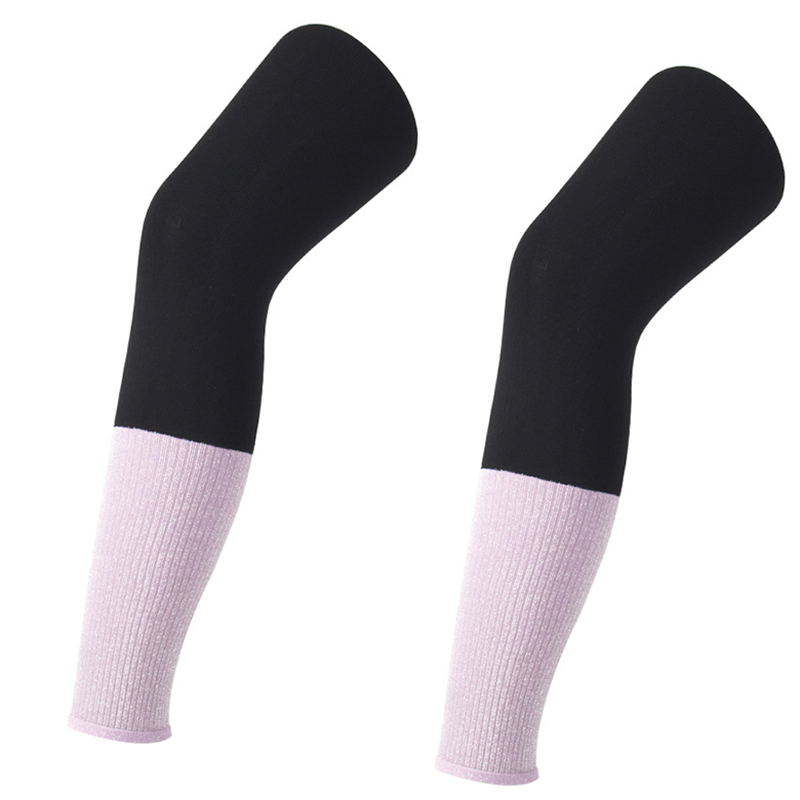 Vrouwen Hoge Elasticiteit Leggings Herfst Winter Dikke Warme Legging Stretch Broek KH889: Black purple