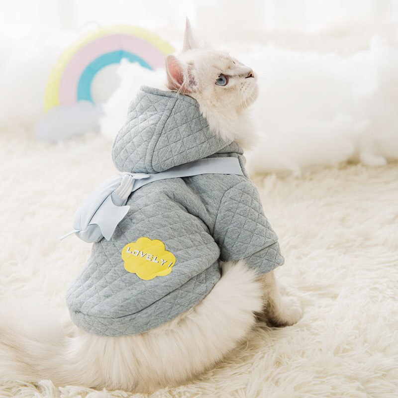 Kat Kleding Winter Leuke Cartoon Walvis Warme Winter Katoen Gewatteerde Jas Teddy Kleine Hond Kat Huisdier Kleding