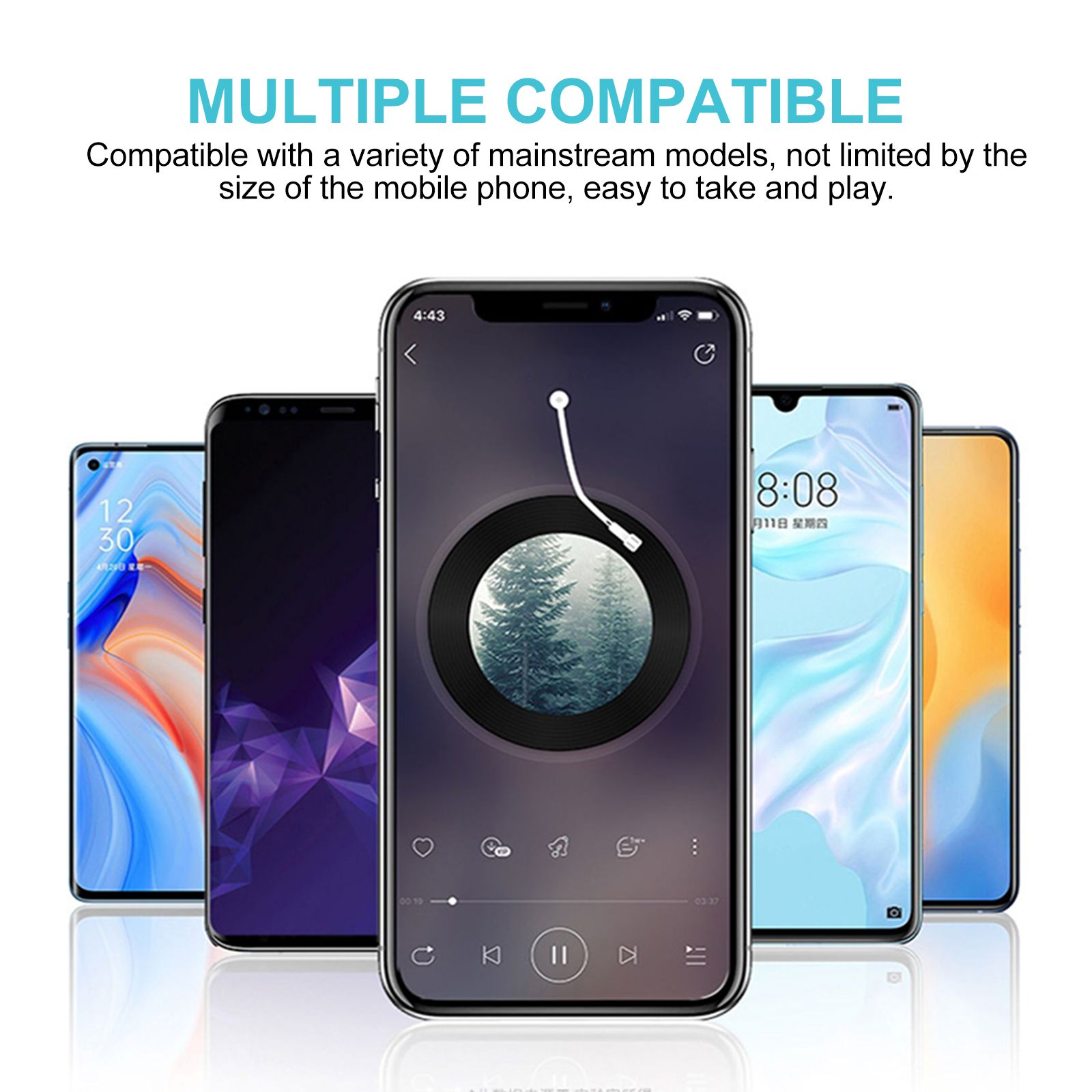 2pcs Non-slip Mobile Phone Pad Rack Universal Car On-board Navigation Bracket