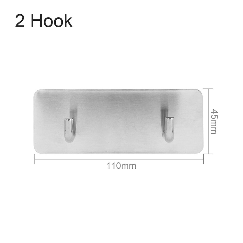 Stainless Steel Self Adhesive Wall Door Hook Heavy... – Grandado