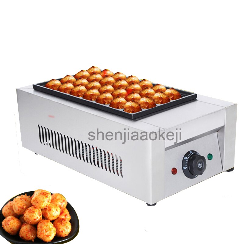 electric Octopus Ball Machine non-stick pan fish ball furnace Commercial single board octopus balls machine 220v1pc