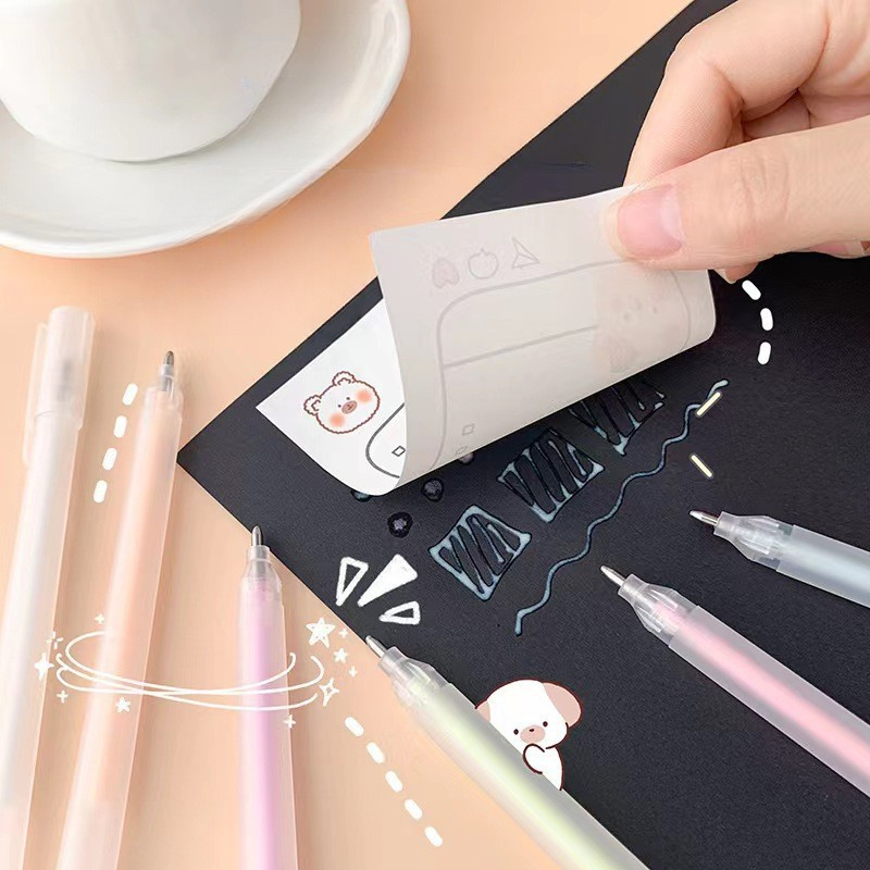 Bolígrafos de pegamento de secado rápido para álbum de recortes, bolígrafo de tela para manualidades, bolígrafo de pegamento líquido, juego de bolígrafos de pegamento rápido para manualidades de papel de álbum de recortes, 6 uds.