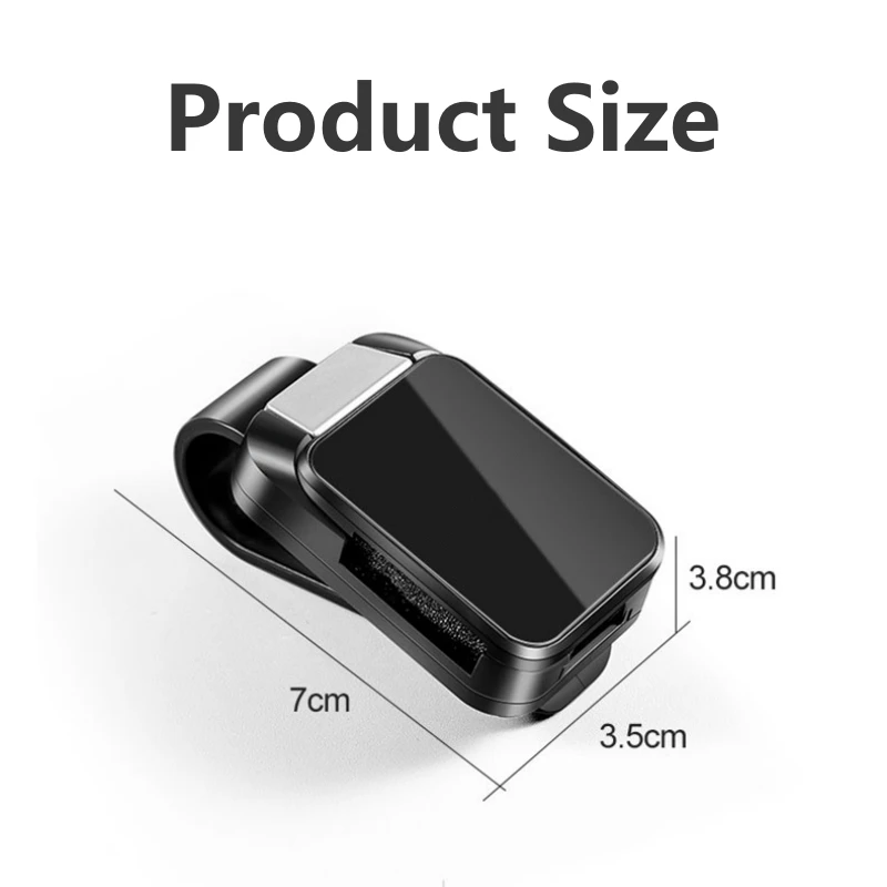 1pc car sun visor glasses clips, interior glasses storage holder, compact storage car interior accessories with alloy buckle