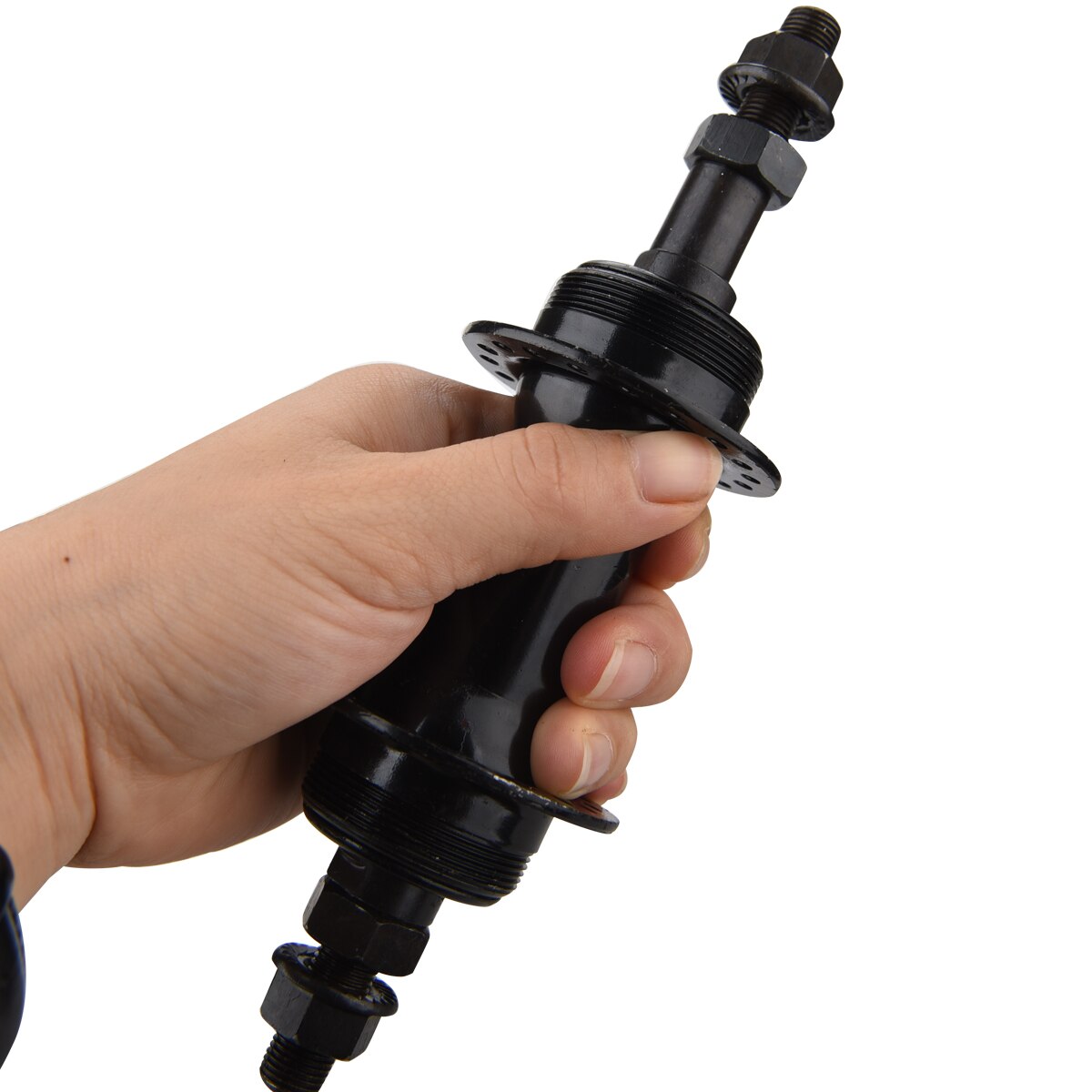 MTB Mountain Road Bike Rear Hub Axis Iron Steel 36 Holes 3/8inch 175mm Bicycle Rear Wheel Axle Hub Replacement Bike Accessories