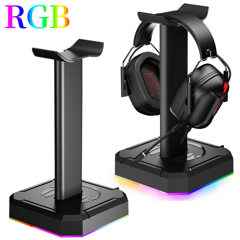 Universele Hoofdtelefoon Standaard Aluminuim Rgb Oortelefoon Hoofdhouder Ondersteuning Flexibele Hoofdsteun Mode Hoofdtelefoon Hanger Mobiele Telefoons