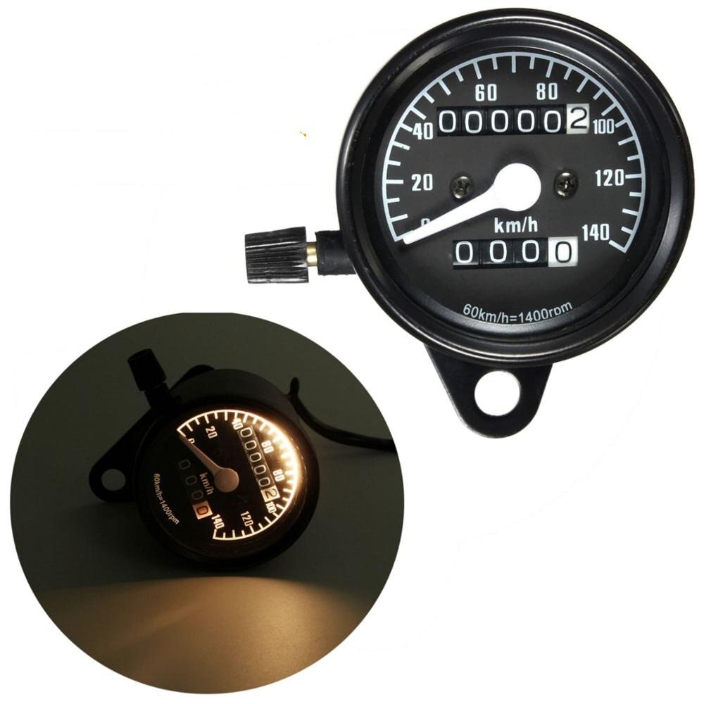 El Velocímetro De La Motocicleta Universal 12v Retroiluminación Lcd Tacómetro Di