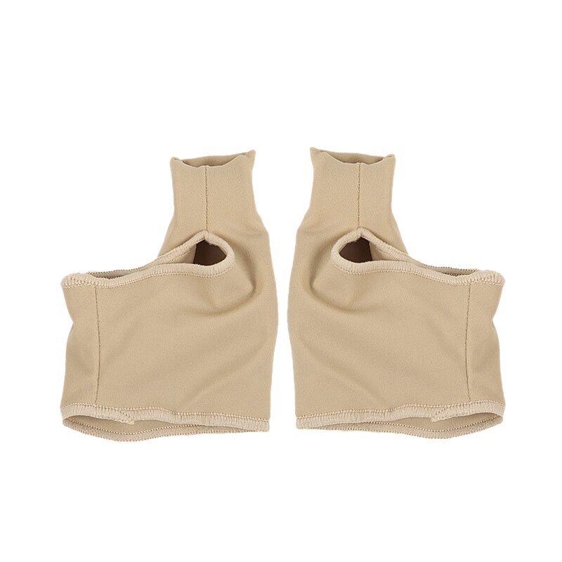 2 stk/sæt tåseparator hallux valgus knyst korrigerende orthotics fødder knogle tommelfinger justering korrektion pedicure strømpe glattejern: Hudfarve l