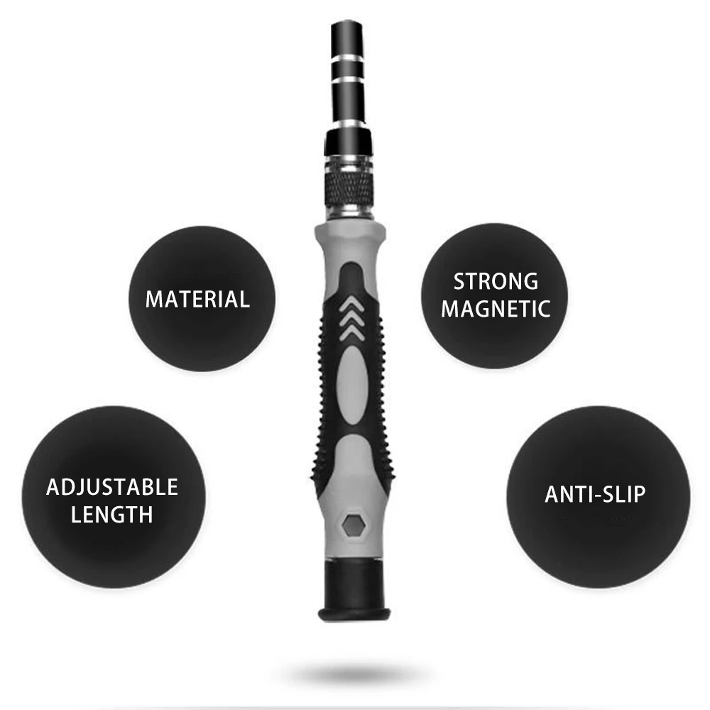 Juego de destornilladores multifuncionales 115 en 1, ordenador, PC, equipo de teléfono móvil, reparación de destornillador, herramientas manuales de aislamiento para el hogar