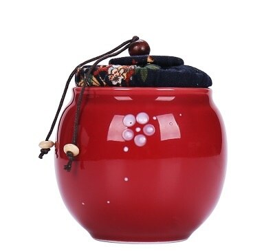 Jar Reizen Huishouden Koffie Opbergdoos Fles Bus Seal Craft Klassieke Thee Caddy Organisator Mini Snoep Keramiek Tin: 14