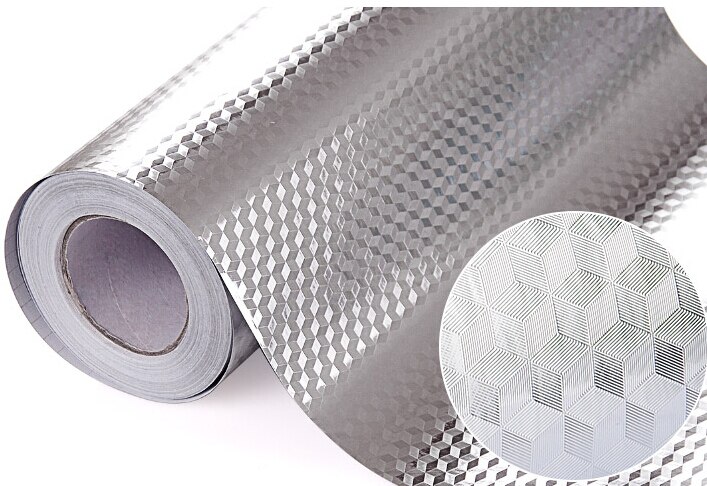 Zelfklevende Waterdichte Olie-Proof Aluminiumfolie Keukenkast Muursticker: Style1 / 40x200cm