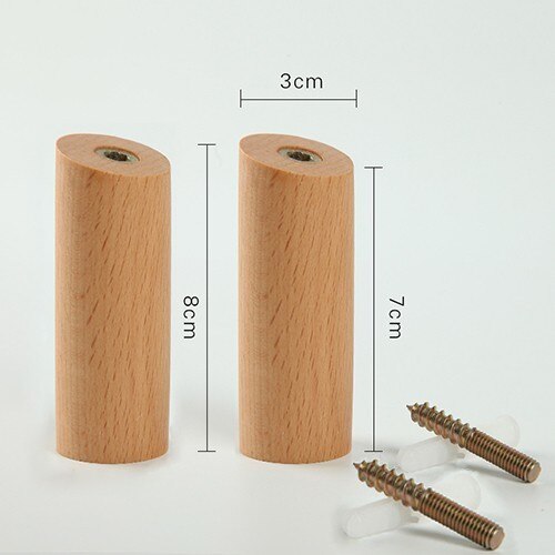 Houten wandhanger houten wand kapstokhaken kledinghanger wandorganizer hangers kledinghanger huisdecoratie: 2 stuks beukenhout 8cm