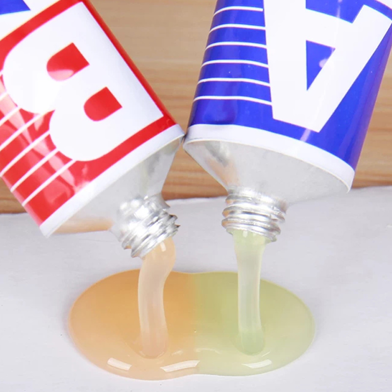 Industrial Heat Resistance Cold Weld Metal Repair Paste Metal Paste Cream 2pcs Glue Set Universal MU