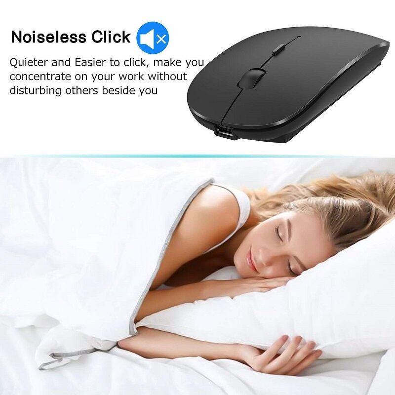 4.0 Bluetooth Mouse Wireless Mouse Silent Computer Mouse Ergonomic Bluetooth Mause Rechargeable Wireless USB Bluetooth Mice PC