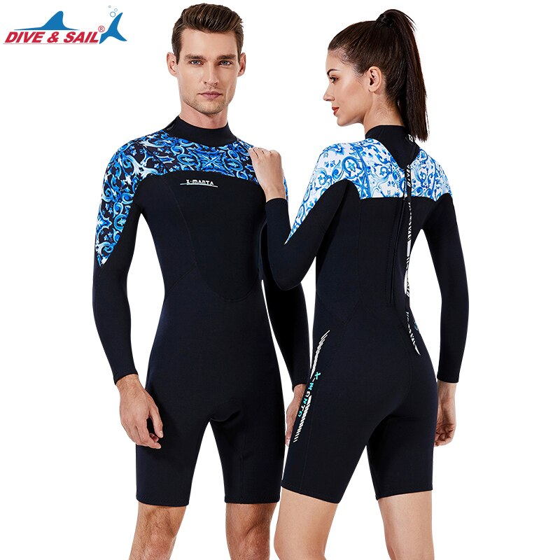 Traje de neopreno femenino de 1,5 MM para surf, natación, buceo, traje de triatlón para agua fría, buceo, pesca submarina, traje de navegación