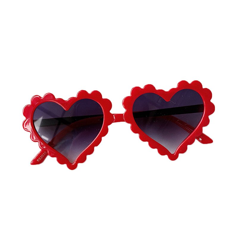 Kids Hoofddeksels Peuter Hartvormige Zonnebril Leuke Mode Uv-bescherming Zon Glas Voor Childrens Jongens Meisjes Strand: E