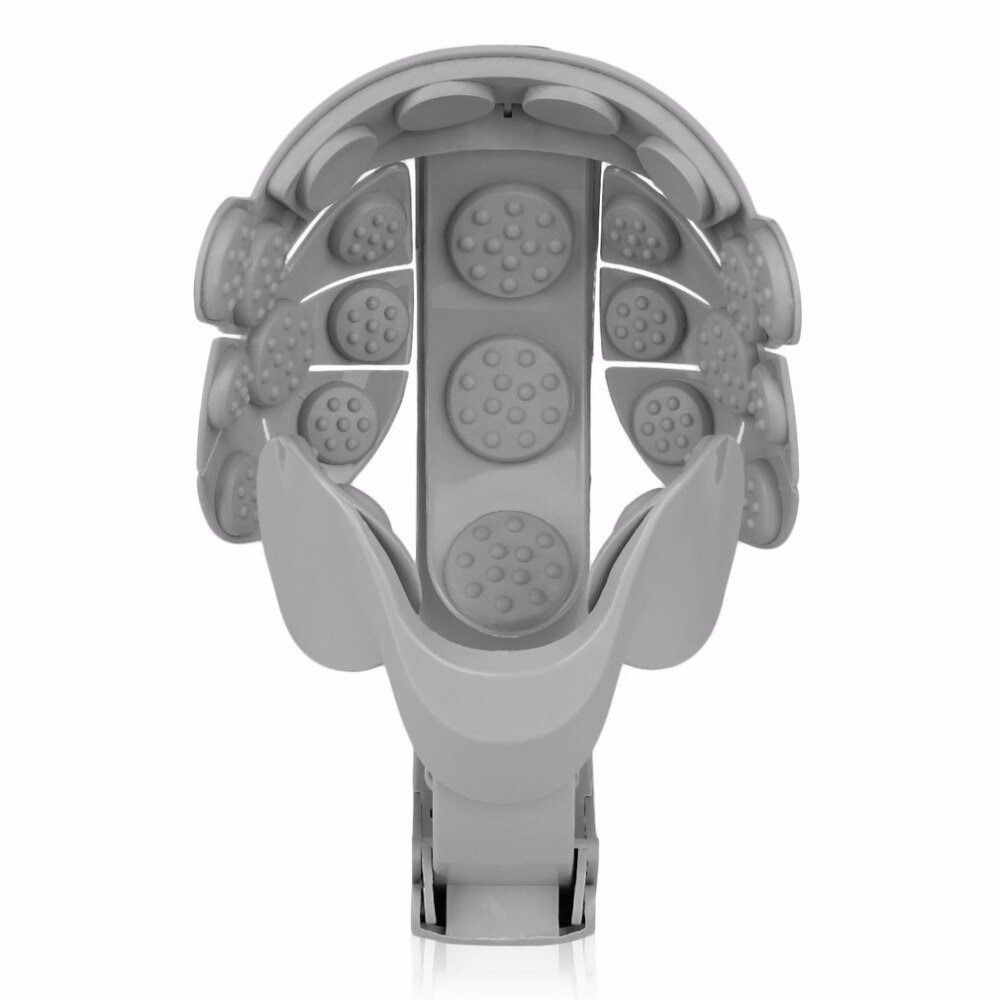Humanized Electric Head Massager Brain Massage Relax Easy Acupuncture Points Gray Health Care Relaxation Home