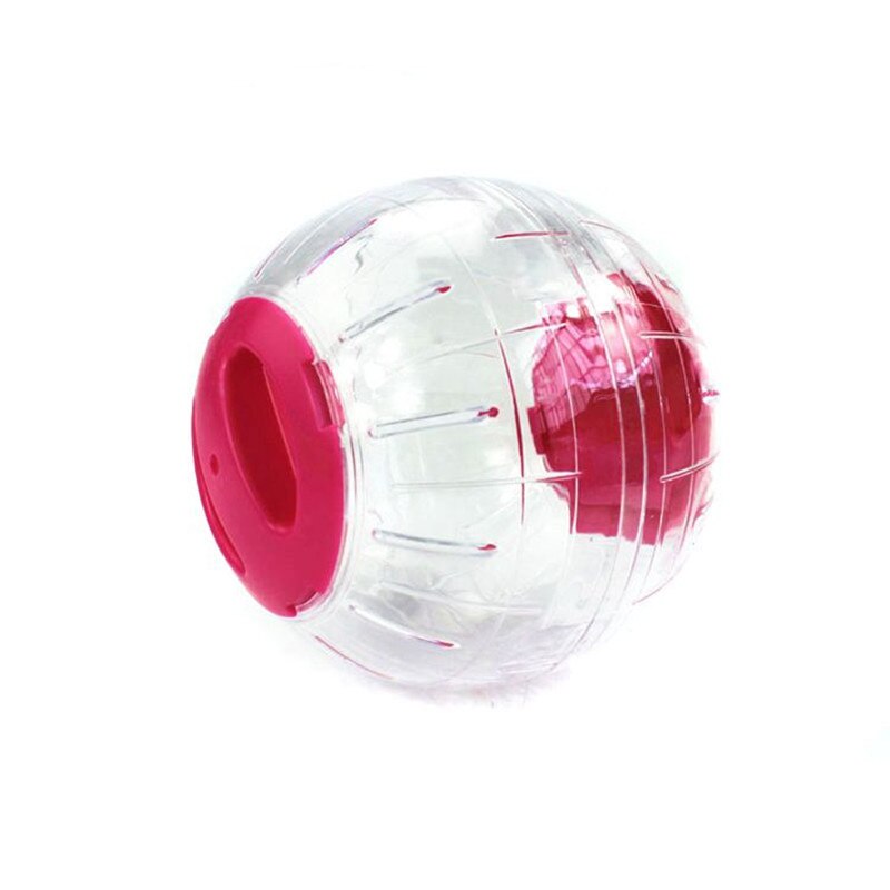Bola de cristal de para correr, juguete para mascotas de 12CM, suministros para mascotas, casa de plástico para hámster, bolas pequeñas para correr, juguetes bonitos: Pink