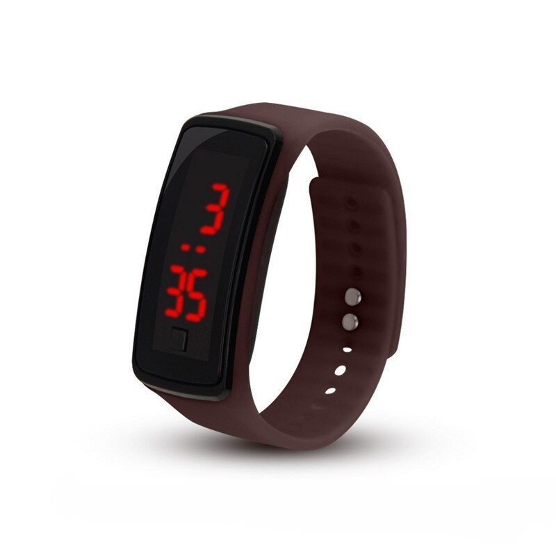 Reloj de pulsera deportivo informal para hombre y mujer, reloj de pulsera electrónico de silicona con Color caramelo para equipo de fitness infantil: K