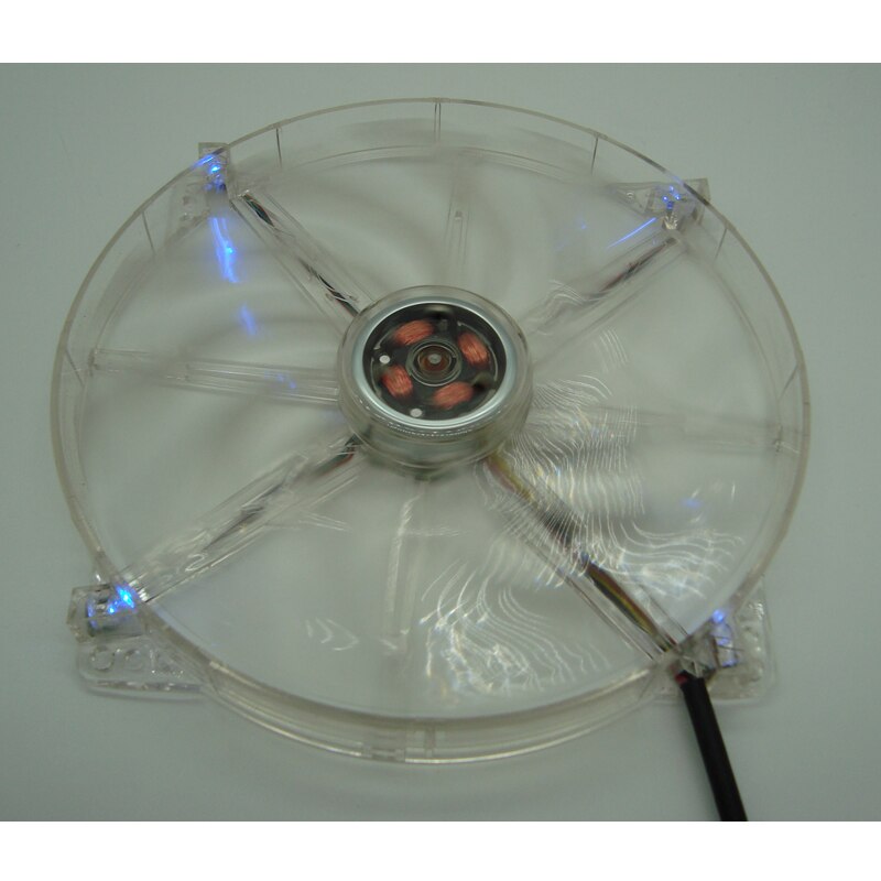 170 mm chassis ventilator supermute computer kølende udstødningsventilator 17020 led blåt lys blæser