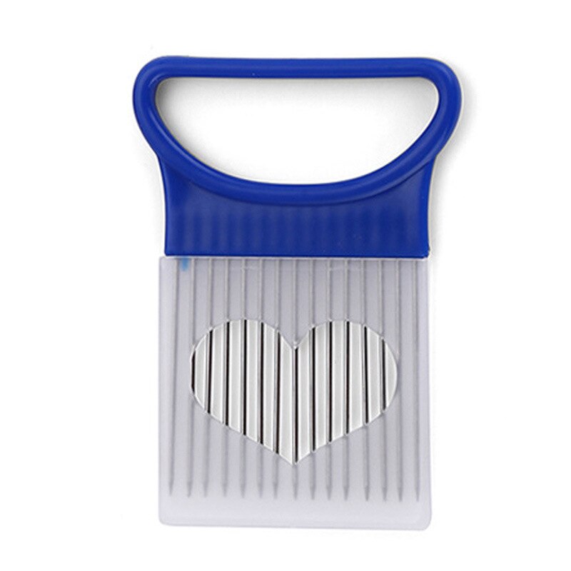 Onion Fork Stainless Steel Fork Vegetable Slicer Tomato Cutter Easy Cut Metal Meat Needle Easy To Clean Kitchen Accessories: blue