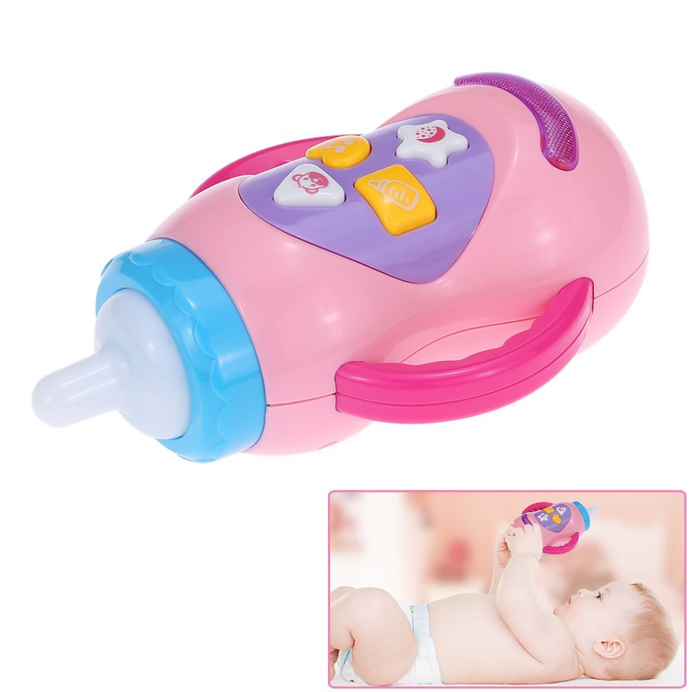 EBOYU (TM) Baby Zuigfles Speelgoed met Verlichting Geluiden Liedjes Intellecture Musical Speelgoed voor Baby