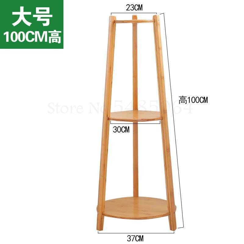 Flower Stand Living Room Interior Multi-layer Flower Stand Bamboo Balcony Floor Flower Pot Stand Garden Flower Shelf