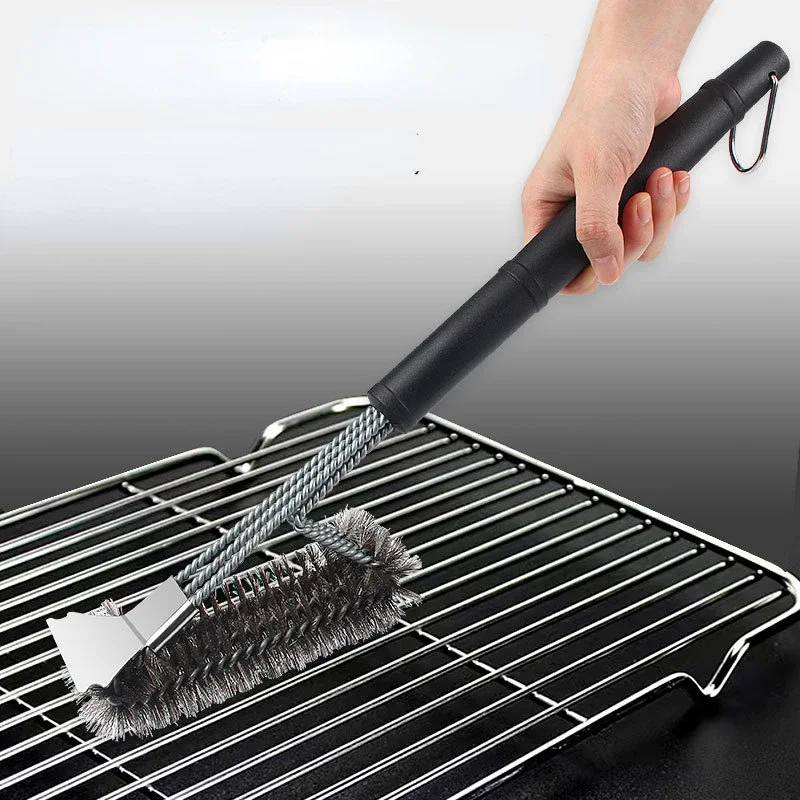 Große Grill bürste und Schaber Grill bürste für Grill, sichere 18 "Edelstahl gewebte Draht 3 in 1 Borsten Grill reinigungs bürste