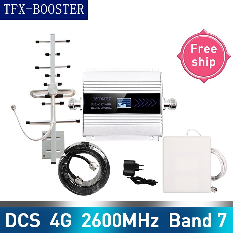 TFX-BOOSTER 2600mhz LTE 4G cellular signal booster 4G mobile netzwerk booster Cellular Phone Repeater Verstärker 12dbi antenne