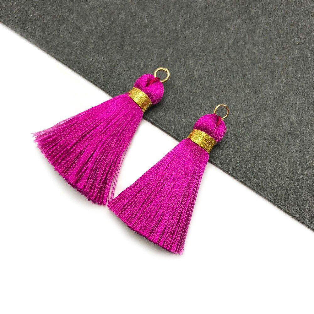 Chengrui L114, 4 Cm, Zijde Kwasten, Kleine Kwasten, Hand Made, Earring Bevindingen, fringe Gordijn, Kwastje Fringe Voor Gordijnen, 4 Stks/zak
