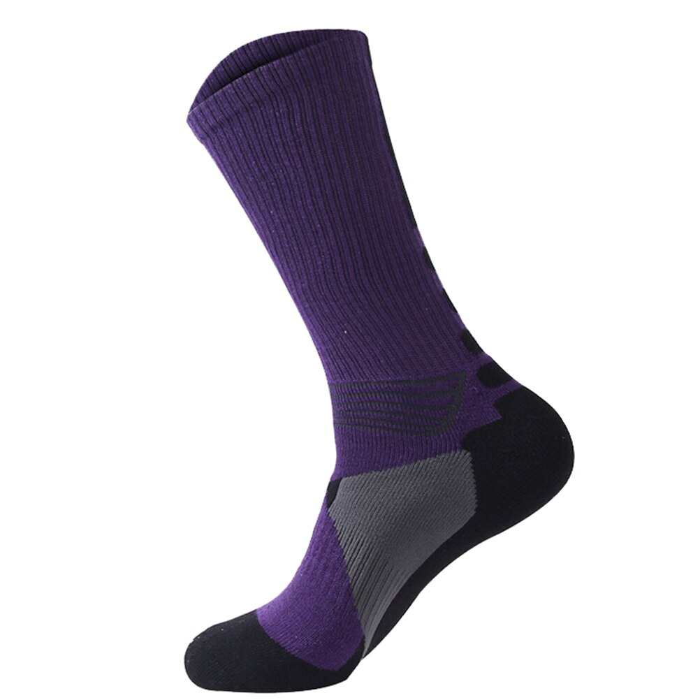 1Pair Equitazione Basket Calzini e Calzettoni Unseix Bicicletta Traspirante Calzature per le Donne Degli Uomini: Purple