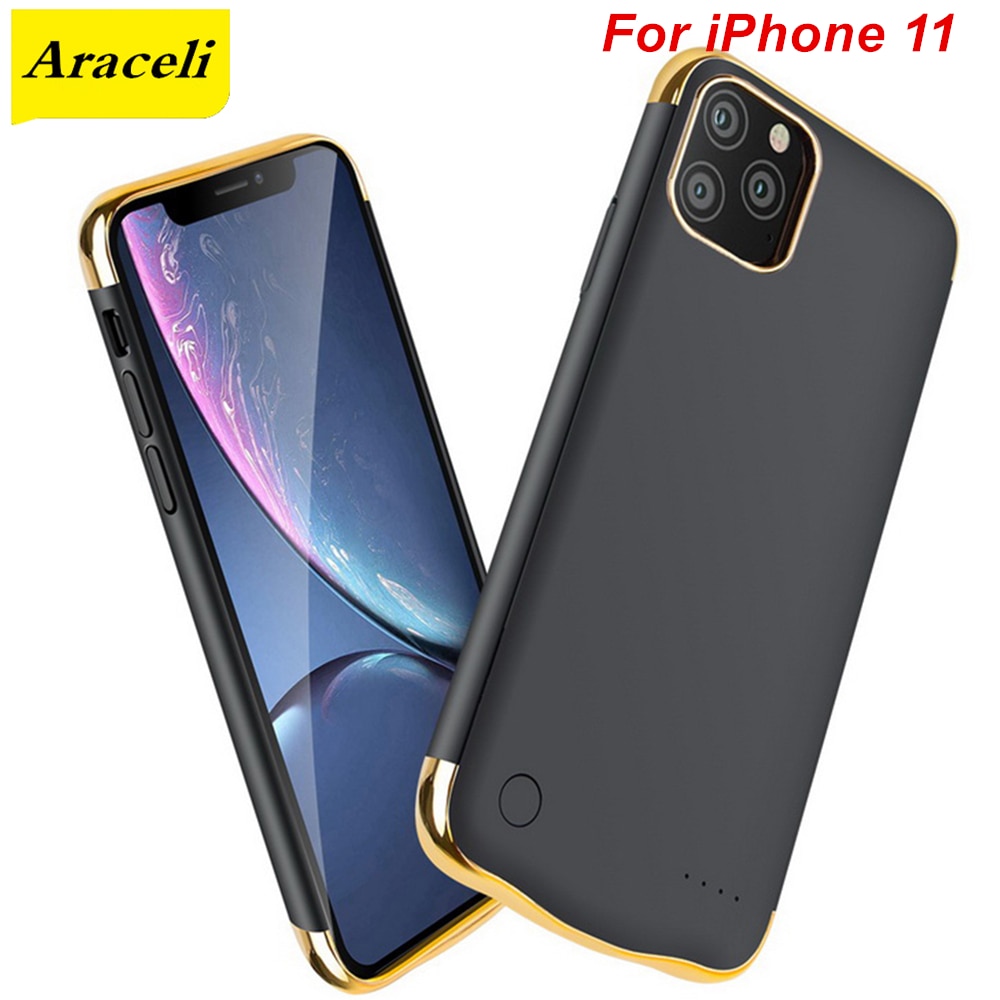 Araceli 6000 Mah Voor Iphone 11 Battery Charger Case Ultra-Dunne Draagbare Power Bank Voor Iphone 11 Batterij Case