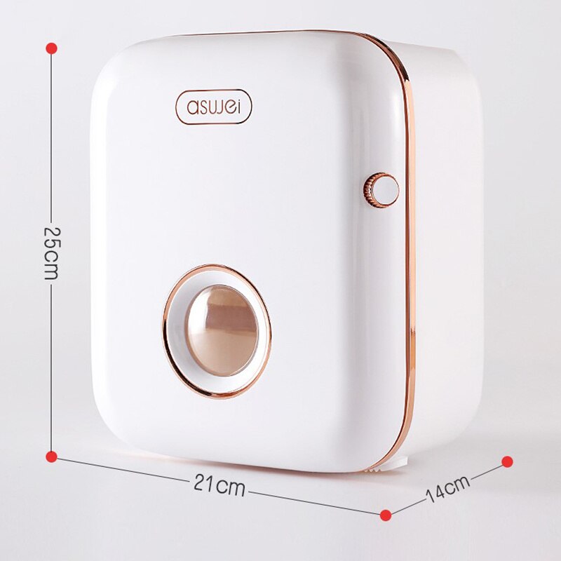 Wall Mount Toilet Paper Holder Waterproof Bathroom Tissue Storage Box Home Free Punch Roll Paper Organizer Bathroom Accessories