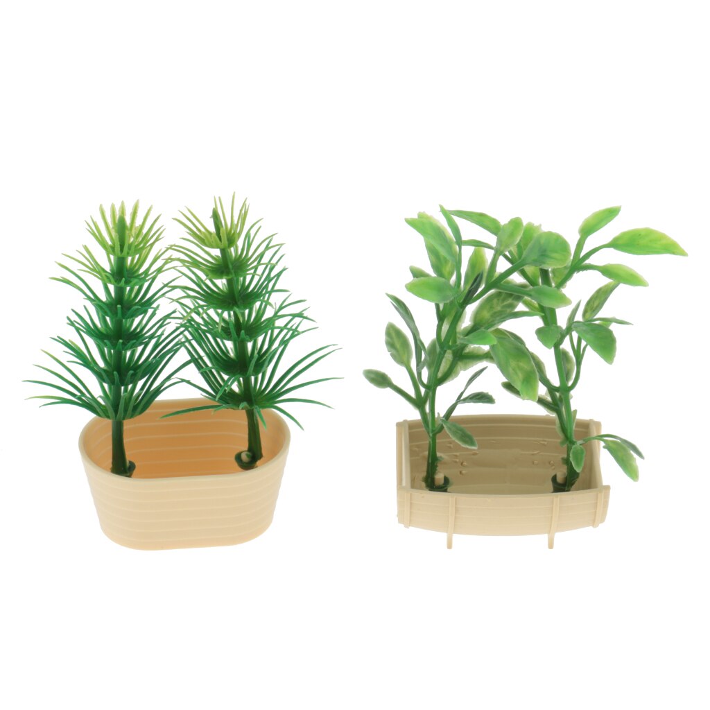 1/12 skala plastgrøntsager planter felt dukkehus miniature haveindretning