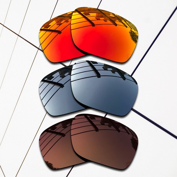 EOS Polarisierte Ersatz Linsen für Oakley Fuel Cell Sonnenbrille-Sorten Farben: Fire-BlackIR-Brown