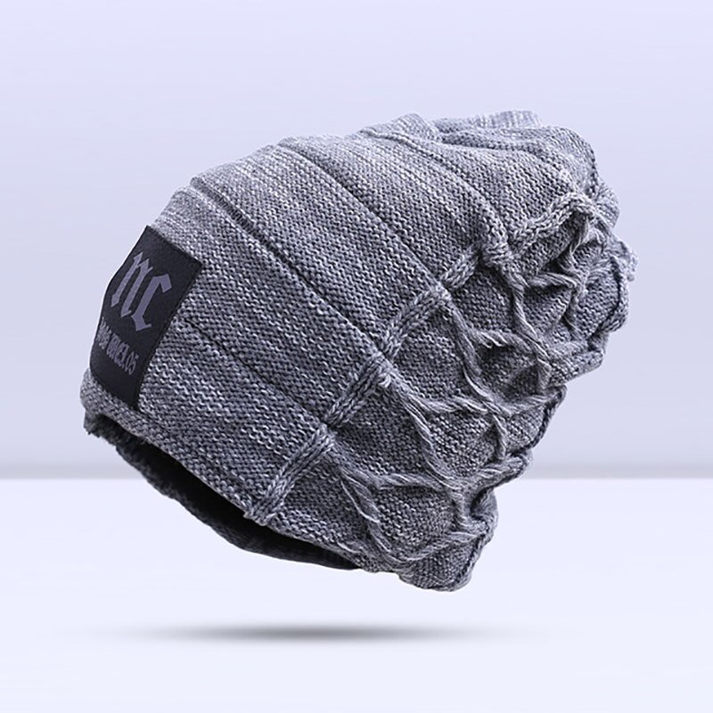 Groupjump afslappet vinterhue til mænd tyk strikkede hue hue mandlige hold varmen mandlige vinter kalot damer hue gorro