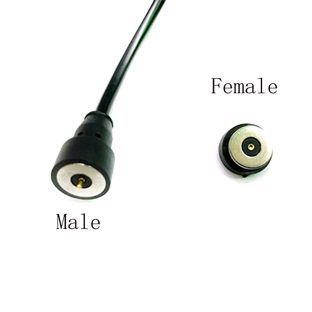 1pcs Magnet Spring-Loaded Pogo Pin Connector to Fast Charging Magnetic Data Cable 24V 2A Power Cord 1.5 Meter Adapter