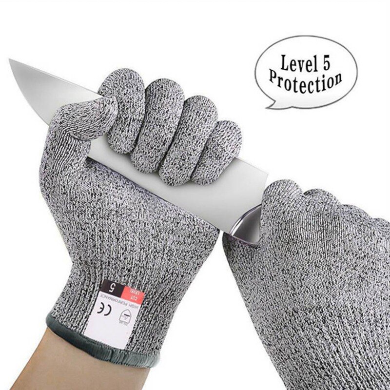 Anti-skære handsker sikkerhedsskæresikker stiksikker rustfri ståltråd metal mesh køkken slagter skærebestandige sikkerhedshandsker