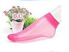 Herren Geschäft kurze absatz filar socken dünne seide strümpfe Luft saug männlichen die Seide strümpfe: Rose rot