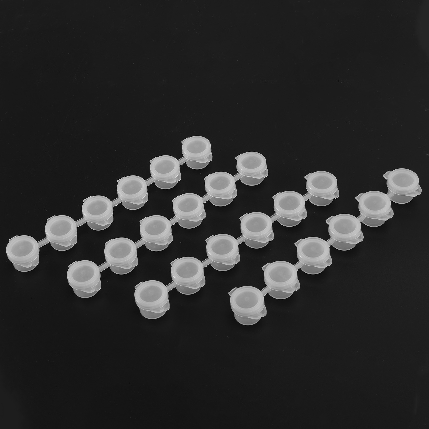 240 Stuks Lege Verf Pot, 40 Strips Acryl Mini Verf Container Strips Opslag Met Deksels Voor Kunsten En Ambachten Verf 3Ml