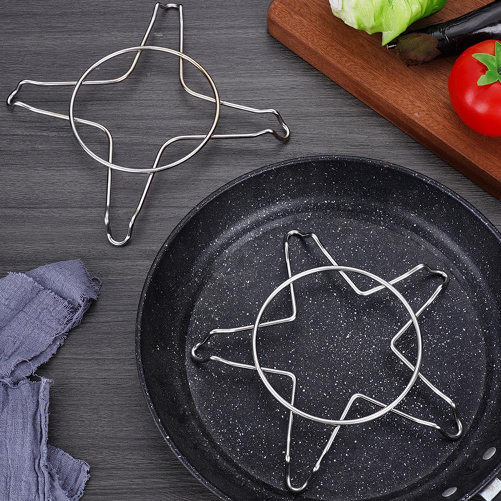 Useful Pan Stand Durable Not Easy Deformed Lightweight Anti-skid Portable Stovetop Support