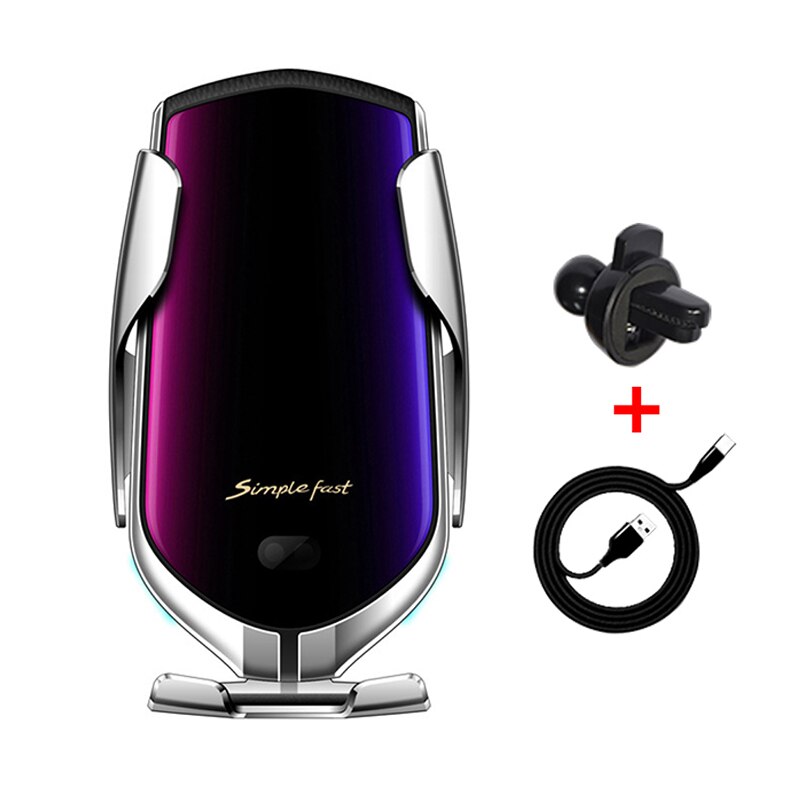 Snel Opladen 10W Wireless Car Charger S5 Automatische Spannen Telefoon Houder In Auto Draadloze Chargerfor IPhone Huawei Samsung