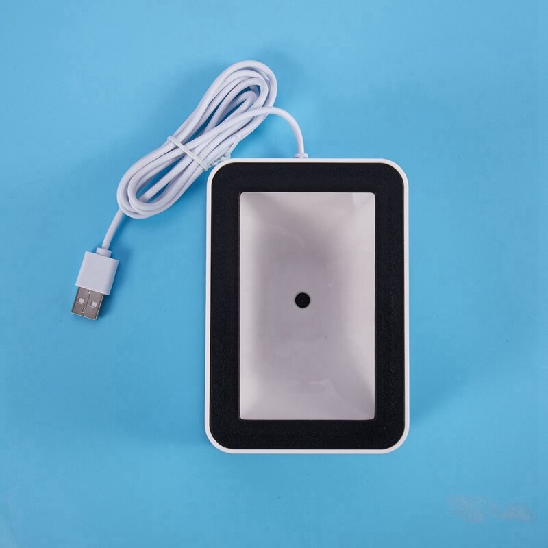 Wired Barcode Scanner USB Versatile Scanning Hands-Free Scan QR Code Reader for Stores Supermarkets