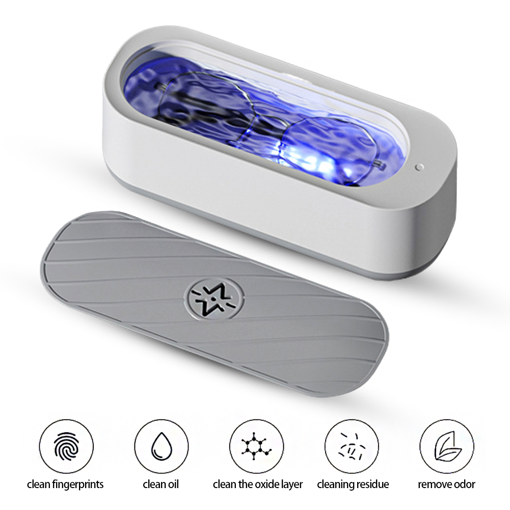Máquina de limpieza por ultrasonidos recargable por USB, limpiador de lavado por vibración de alta frecuencia, limpiador de gafas y joyería