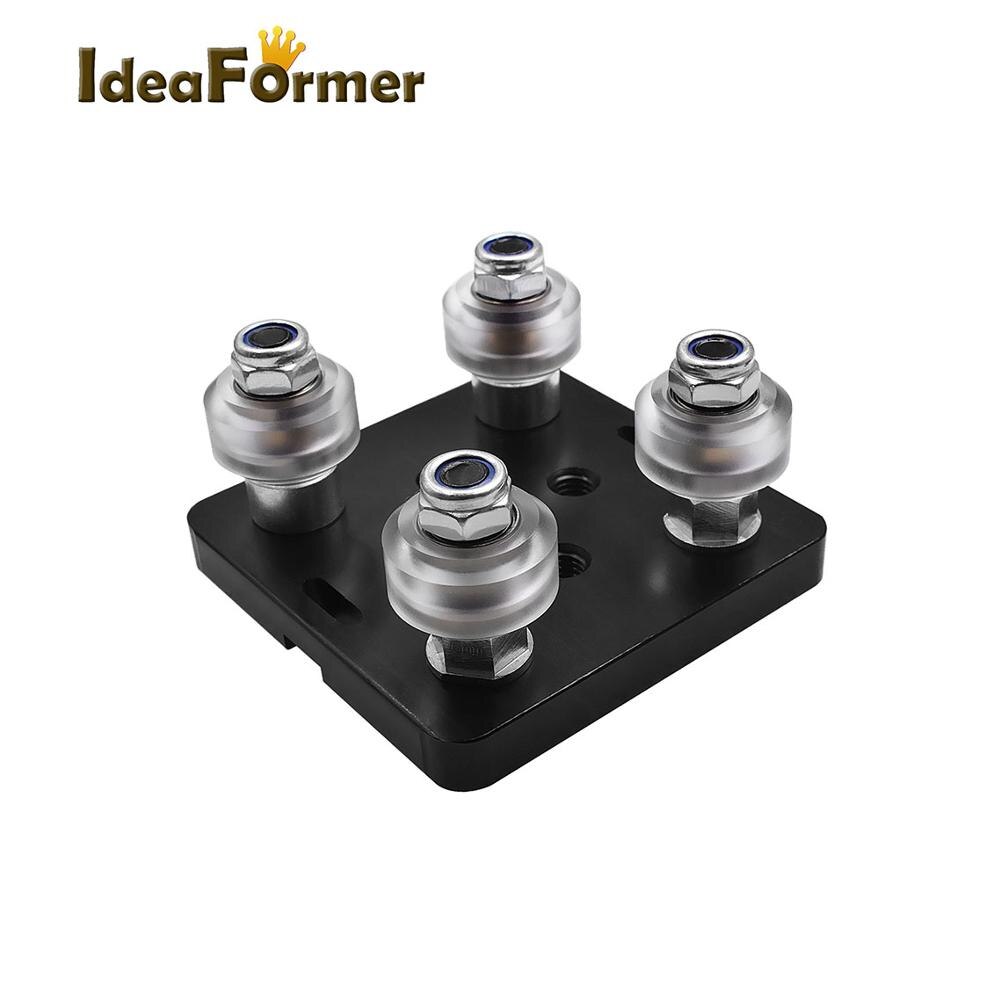 1 Set Openbuilds V slot gantry plat set spezielle rutsche Platte Für 2040 V-slot aluminium profile mini roulette kit 3D Drucker teile: WHITE