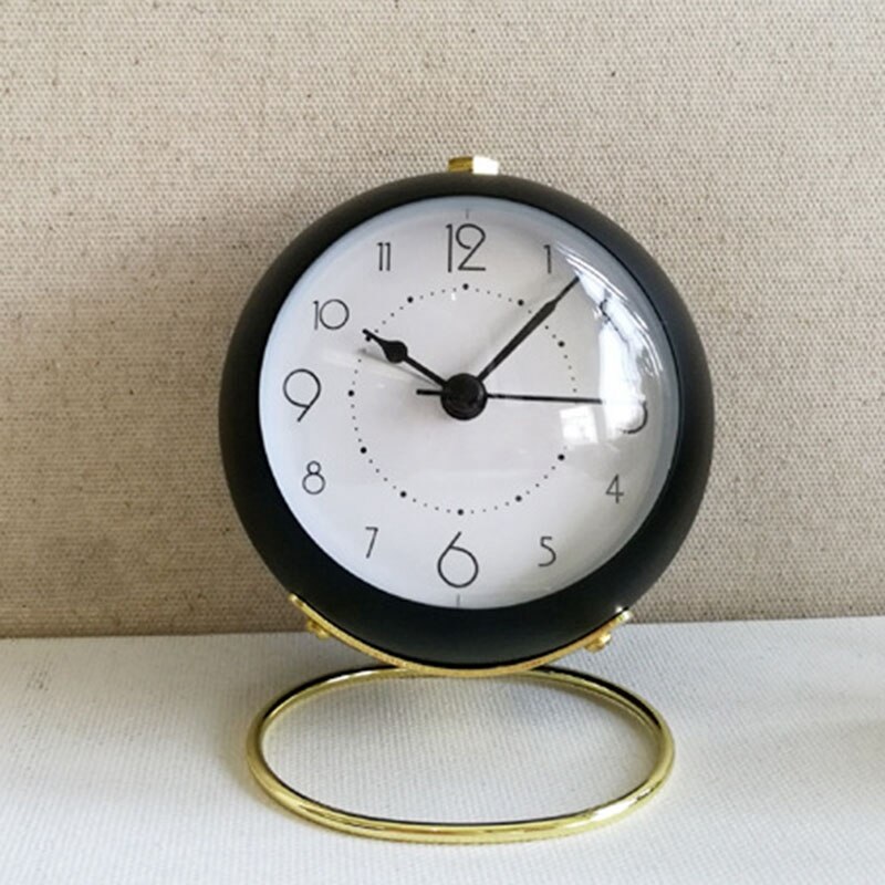 Rosa Stille Wecker Timer Metall Metall Wecker Klassische Wecker Schreibtisch-Alarm