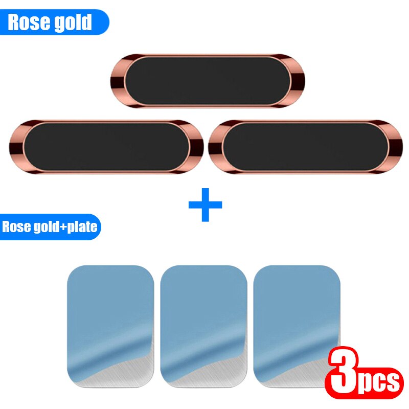 3 sztuk magnetyczny uchwyt samochodowy telefon automatyczny magnes góra telefon komórkowy stojak telefon GPS wsparcie dla iPhone Xiaomi Huawei Samsung: 02