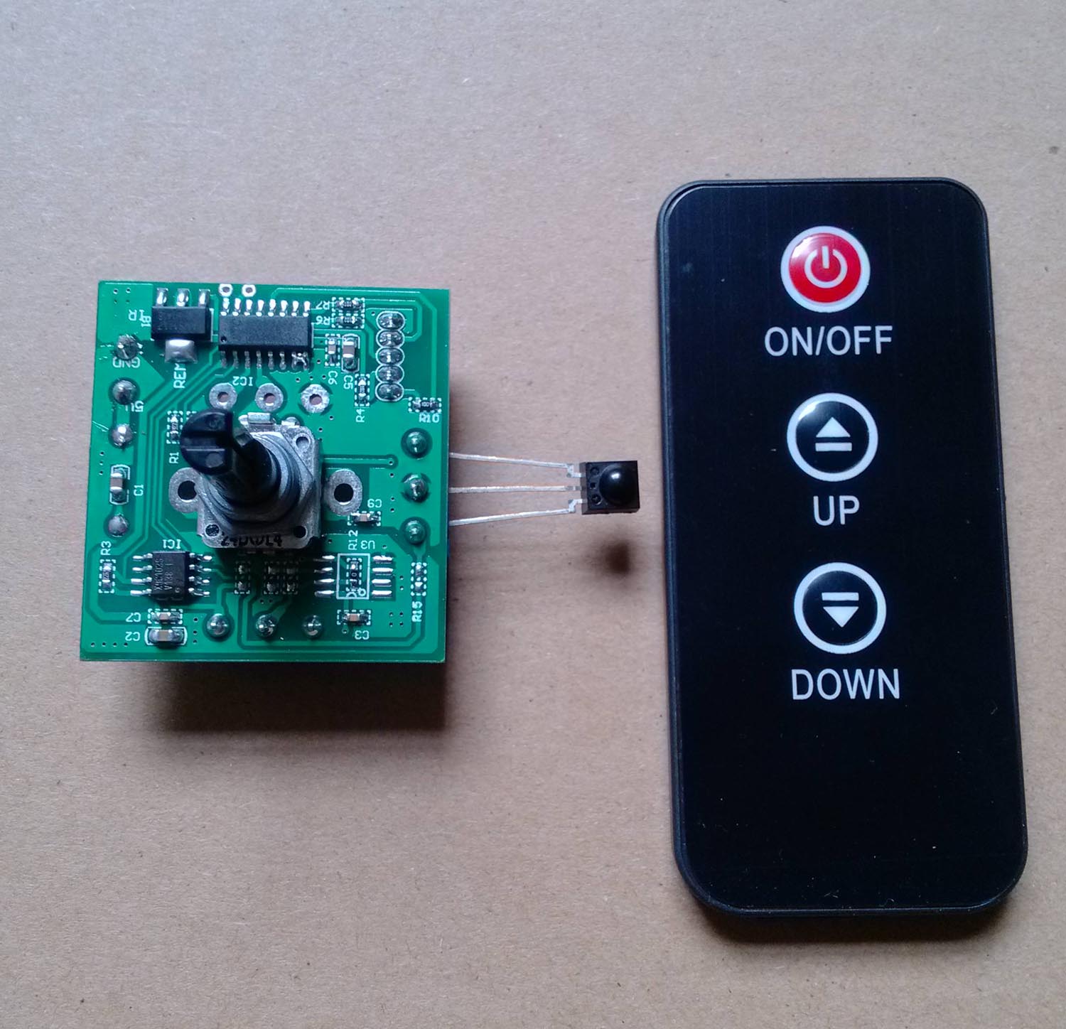 Potenciómetro digital con control remoto, resistencia variable, 10K/50K,