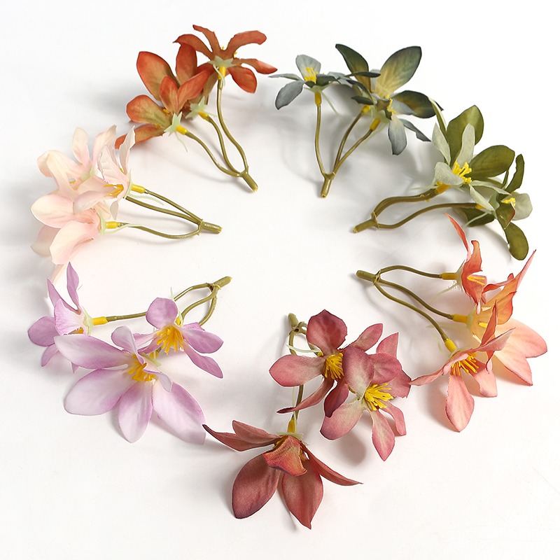 10/20 stk. kunstige blomsterhoder av tusenfryd bryllupsdekorasjoner blomster veggdekorasjon hjemdekor gjør-det-selv håndverk krans girlander tilbehør: L / Himmelblå