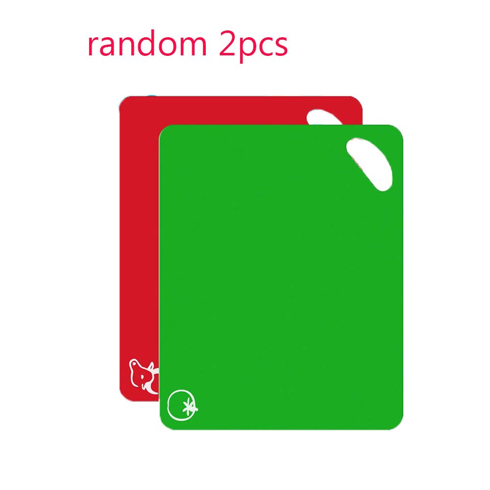 Portable Cutting Mat Set Colorful Kitchen Cutting Board Set Super Easy Clean Modern Cutting Boards Nice Flexible Non-Stick: 2 pc